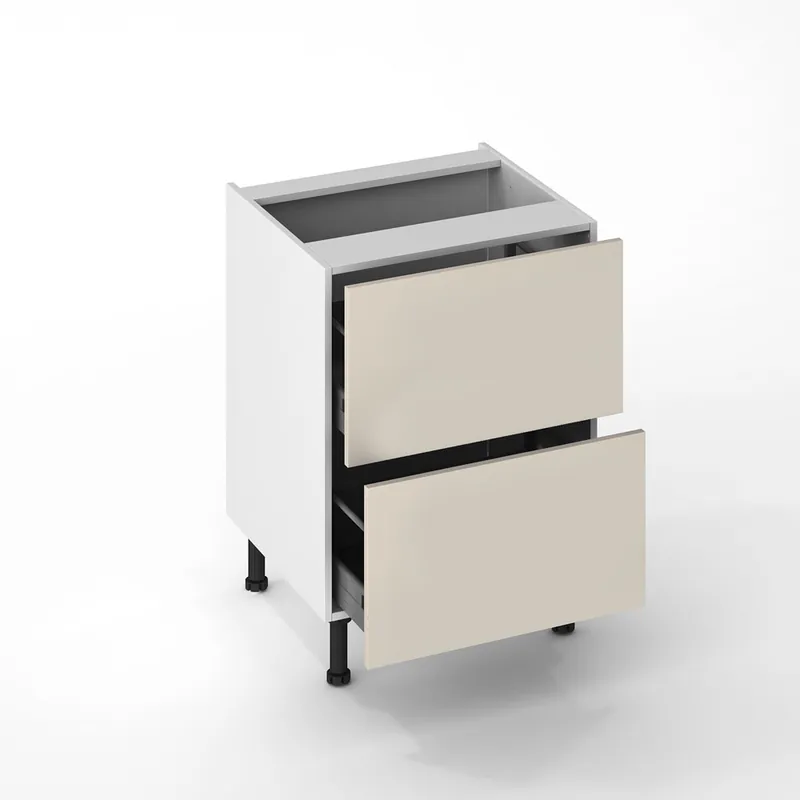 Prix Promo Façades tiroir pour meuble de cuisine Lotus cachemire mat 70 x 60 cm par 2 OFITRES