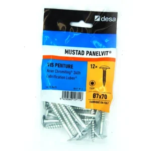 Affaire À Saisir Vis de pose filetage partiel Torx 7 x 70 mm par 12 MUSTAD