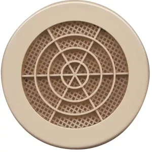 Grille concentrique avec moustiquaire - Sable - Diam.103mm AUTOGYRE Bon Marché