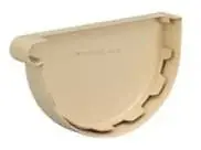 Fond de gouttière demi-ronde PVC - Taille 25 - Sable WAVIN Nouvelle Collection