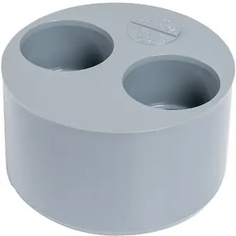 Promotion Saisonnière Tampon de réduction PVC évacuation bâtiment DN40xDN32 couleur blanc WAVIN
