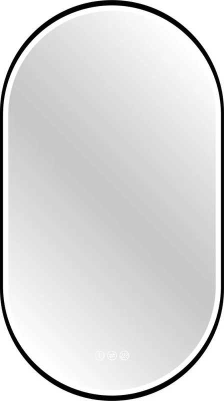 Miroir LED Swann Black 2 Oblong 90 x 50 cm MP GLASS Produit De Marque