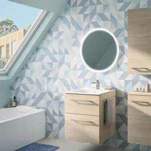 Colonne de salle de bains Selva L33 x H85 x P30 cm panneau de particules chêne - GEBERIT Top Vente