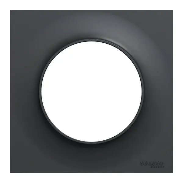 Plaque de finition Odace Styl - Anthracite - 1 poste SCHNEIDER ELECTRIC Remise