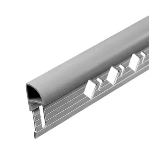 Profilé arrêt quart de rond PVC 8 mm - Gris - L.2,50m MAT INTER Vente Flash