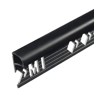 Profilé d‘arrêt 1/4 rond PVC - Noir - 8mm - L.2,50m MAT INTER Commande En Gros
