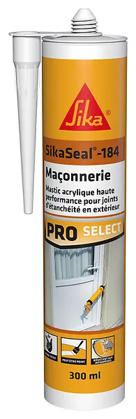 Mastic acrylique Sikaseal 184 Maçonnerie Blanc 300ml Offre Limitée