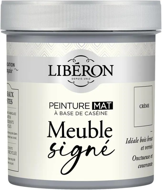 Super Prix Peinture meuble bois à la caséine mat crème 0,5 L LIBERON