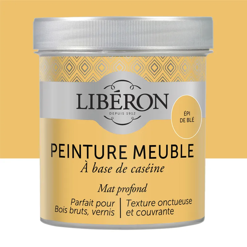 Peinture meuble bois à la caséine mat épi de blé 0,5 L LIBERON Pas Cher