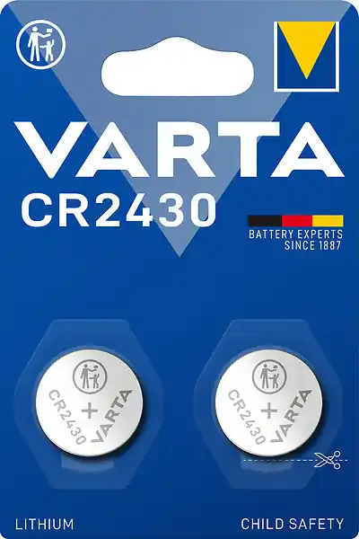 Commander Vite Pile bouton lithium CR2430 - 3V VARTA