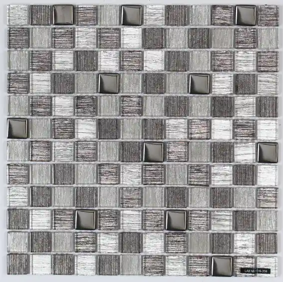 Mosaïque mural intérieur camaïeu gris THIERRY 30 x 30 cm vendu à l‘unité SAS MAT INTER Bon Plan