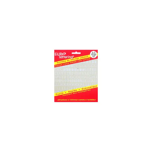Meilleur Prix Eurolettering Helvetica 10mm lettres blanc PICKUP