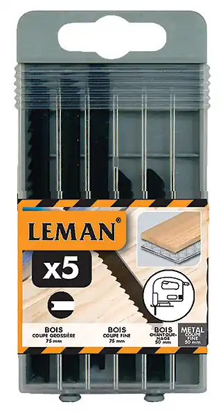 Lames scie sauteuse B&D assortiment - 10 pièces - Bois métal LEMAN Achetez Aujourd'hui