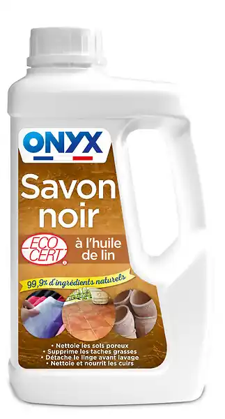 Savon noir à l‘huile de lin - 1L ONYX Certifié