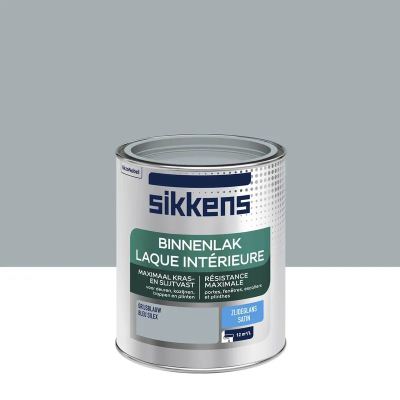Peinture Laque intérieure bleu silex satin 750 ml SIKKENS Seulement Aujourd'hui