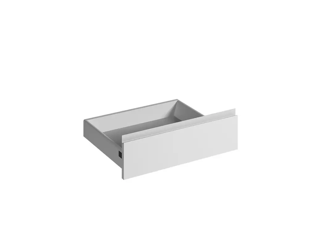 Soldes Façade tiroir avec poignée intégrée pour meuble de cuisine Mallorca blanc mat 13,8 x 60 cm OFITRES
