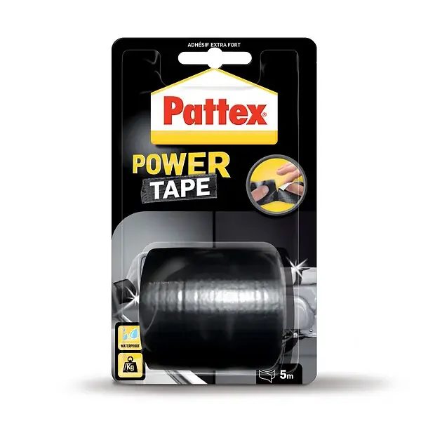 Adhésif de réparation Power Tape - Noir - 5m PATTEX Seulement Aujourd'hui