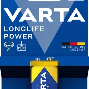 Dernier Modèle Pile alcaline 9V LongLife Power - 580 mAh VARTA