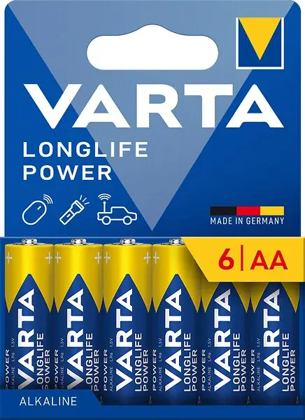 Quantité Limitée Pile alcaline AA - Lot de 6 - 1,5V VARTA