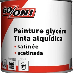 Acheter Direct Peinture glycéro - Blanc - Satin - 0.5L GO/ON