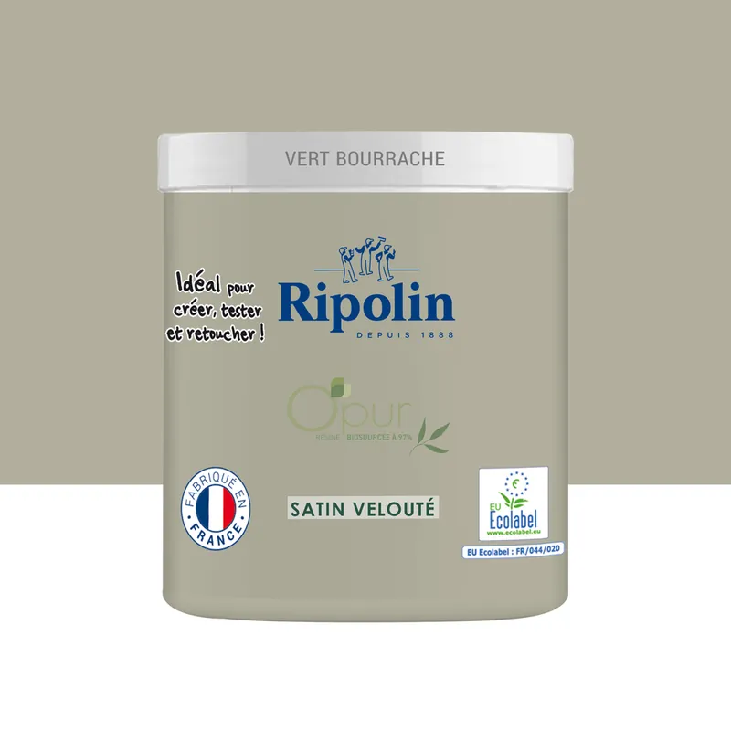 Super Prix Peinture O‘PUR Vert Bourrache 75 ml - RIPOLIN