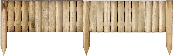 Prix Promo Bordure demi-rondin à planter - Naturel - L.120cm CERLAND