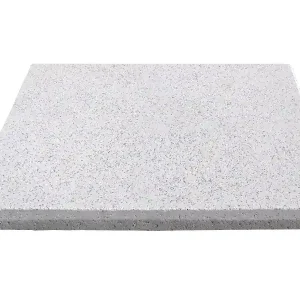 Dalle extérieure béton lisse 50 x 50 x 4,3 cm Sablée Blanc Gris T7 - GGI Livraison Express