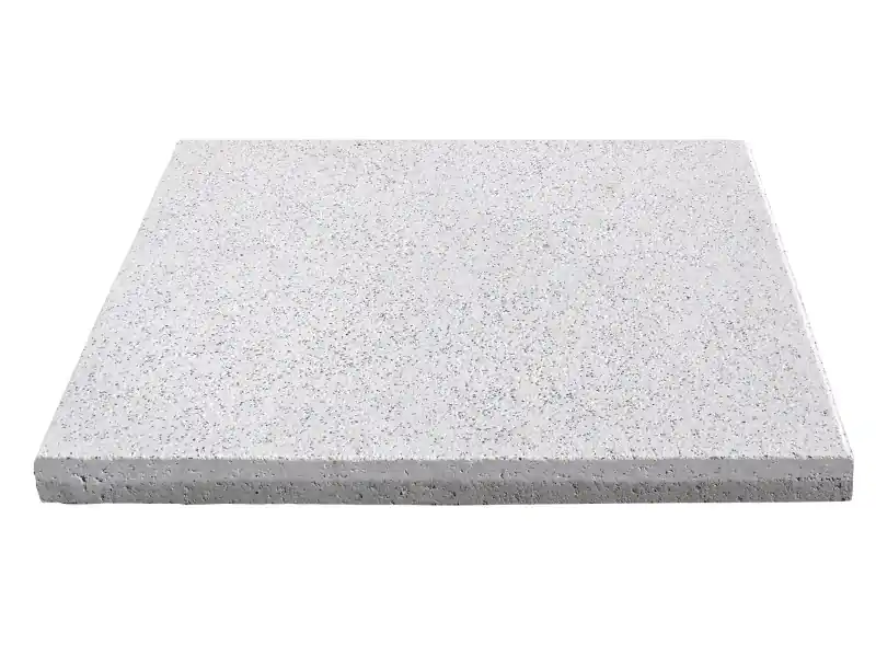 Dalle extérieure béton lisse 50 x 50 x 4,3 cm Sablée Blanc Gris T7 - GGI Livraison Express