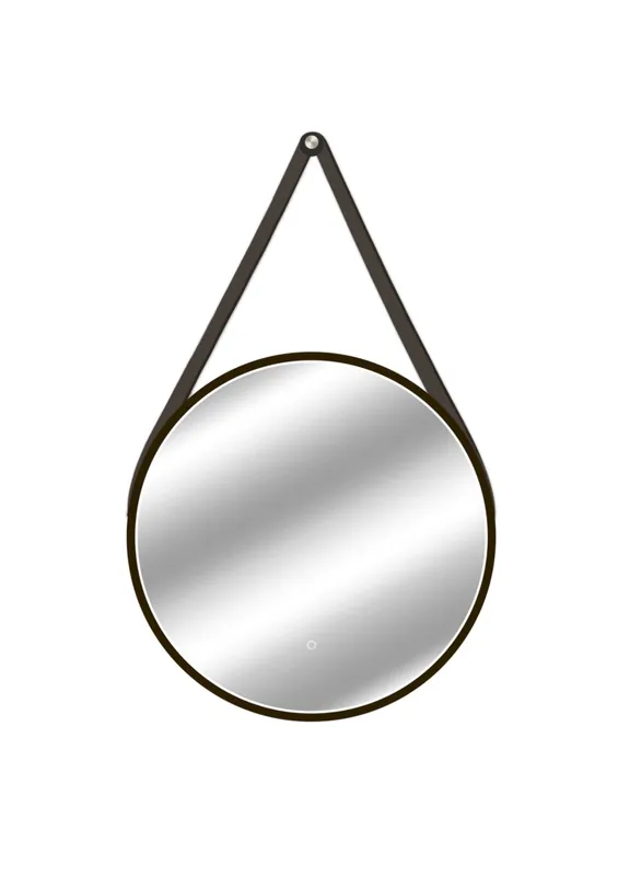 Miroir rond lumineux D.60 cm Barber Black MP GLASS Prix Bas