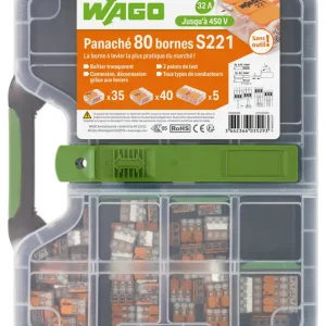 Satisfait Ou Remboursé Mallette WAGO 80 pièces panachées S 221