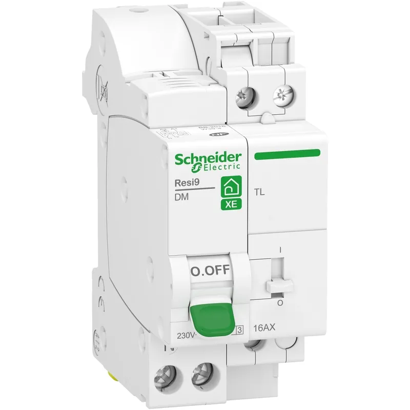 Prix Bas Télérupteur 16A + disjoncteur divisionnaire 16A courbe C 3kA embrochable - Resi9 XE SCHNEIDER ELECTRIC