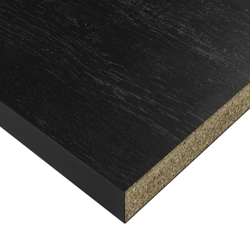 Offre Spéciale Plan de travail bois noir 38 x 640 x 3000 mm FAB