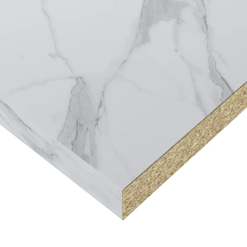 Plan de travail effet marbre blanc 3 m FAB Offre Spéciale