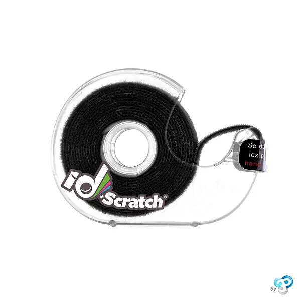 Paiement Sécurisé Bande scratch auto-agrippante - Noir - 2cmx2m ID-SCRATCH