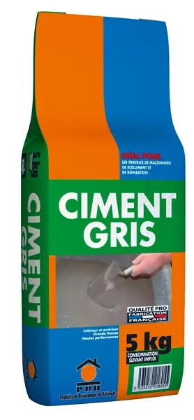Ciment - 5kg - Usage maçonnerie scellement réparation PRB Vente Flash