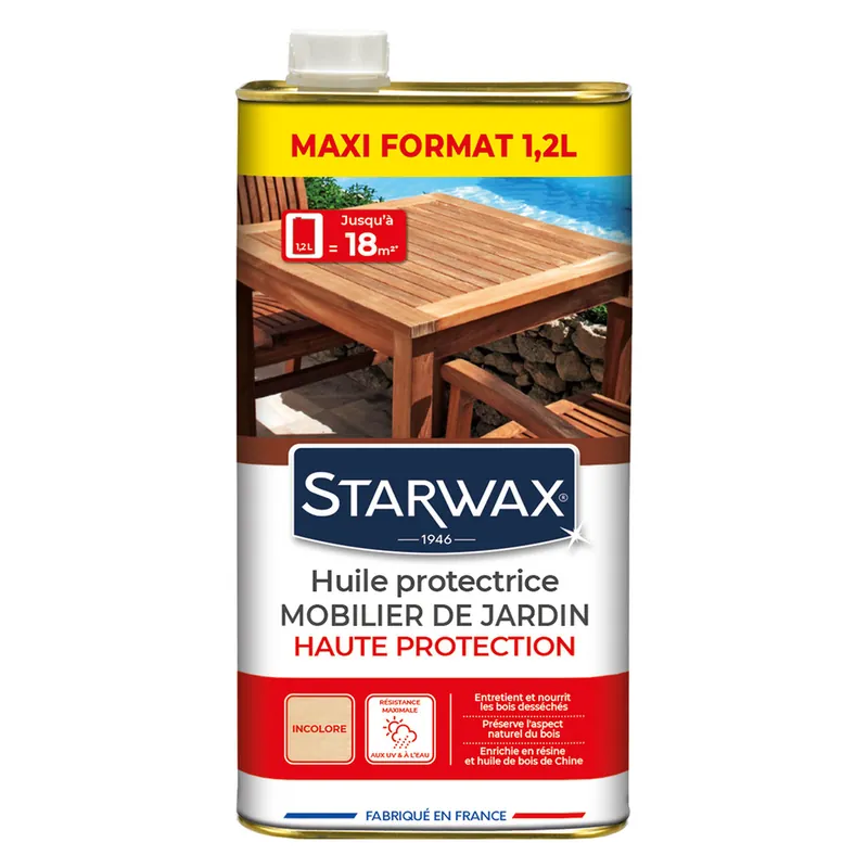 Paiement Sécurisé Huile haute protectrice teck 1 l + 20 % - STARWAX