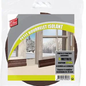 Joint bourrelet marron 6m X 30mm ELLEN Seulement Aujourd'hui