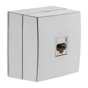 Prise téléphone RJ45 en saillie - gris - Bel‘Vue - Zenitech BELVUE Offre Du Jour