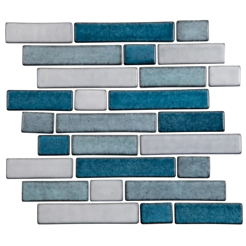 Top Vente Mosaïque gris bleu verre recyclé Joy 29,8 x 26,3 cm MAT INTER