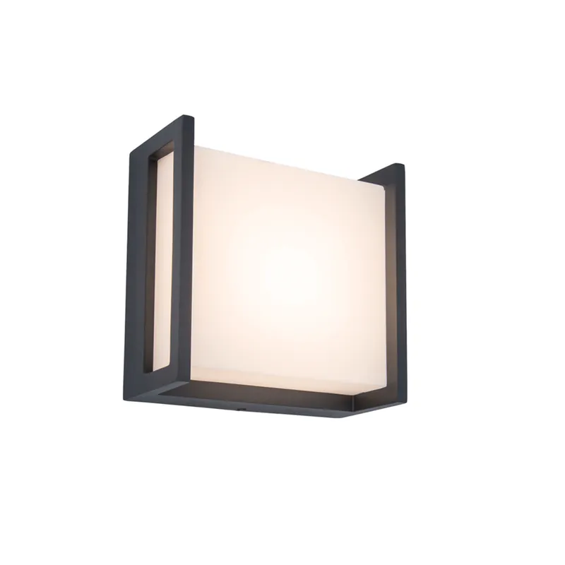 Acheter En Ligne Applique extérieur LED Qubo gris IP54 800 lumens blanc chaud - COREP