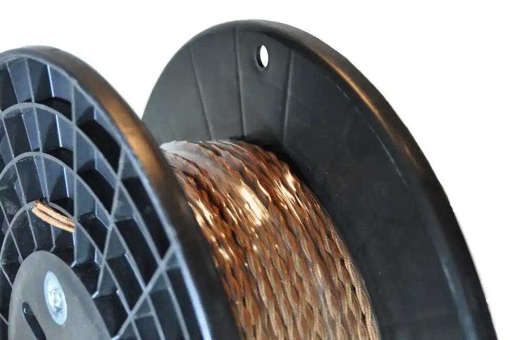 Offre Limitée Câble électrique tressé vintage cuivre 2x 1mm² au mètre FOX