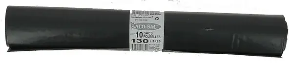 Sac poubelle 130 L - Lot de 10 - Gecosac Certifié
