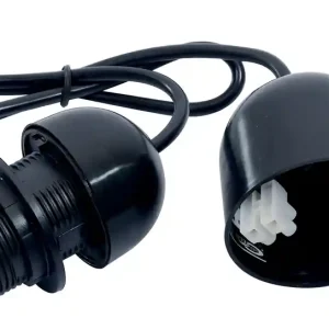 Monture plastique E27 pour suspension noir - GEFOM Commander Maintenant
