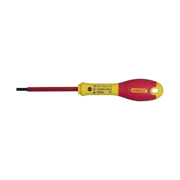 Acheter Direct Tournevis électricien isolé 1000V - Lame 3,5x75mm STANLEY
