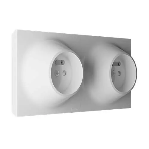 Prix Promo Double prise avec terre 16A blanche NEO EVO FONTINI