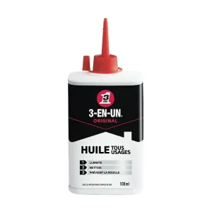 Achetez Aujourd'hui Huile tout usage - Burette 100ml - Lubrifiant multi-usages 3-EN-UN