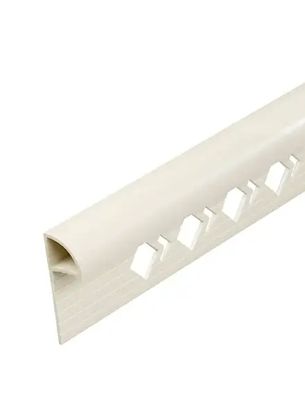 Profilé d‘arrêt 10mm 1/4 rond PVC - Ivoire-beige - L.2,50m MAT INTER Remise