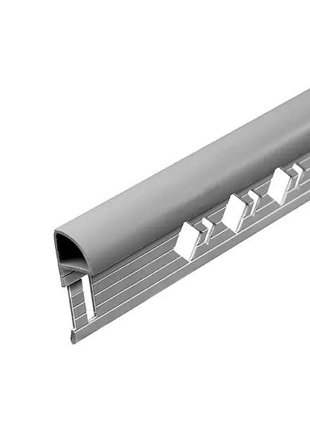 Profile arrêt 10mm rond fermé PVC gris 2m50 MAT INTER Expédition Rapide