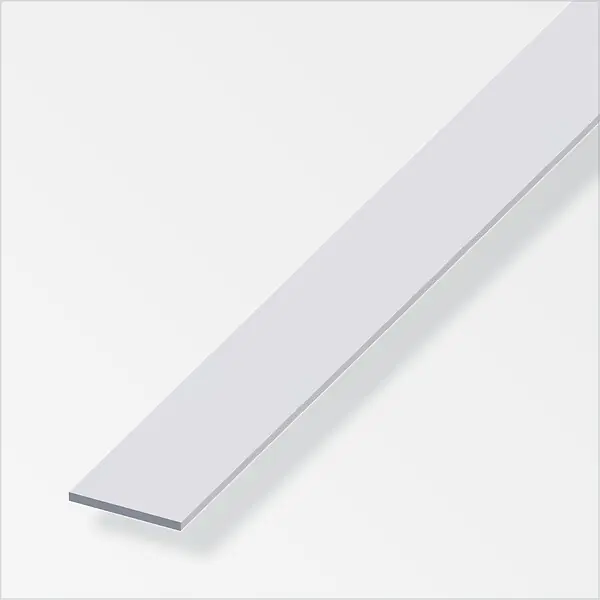 Plat 20mm aluminium anodisé argent 1m ALFER Usine Directe