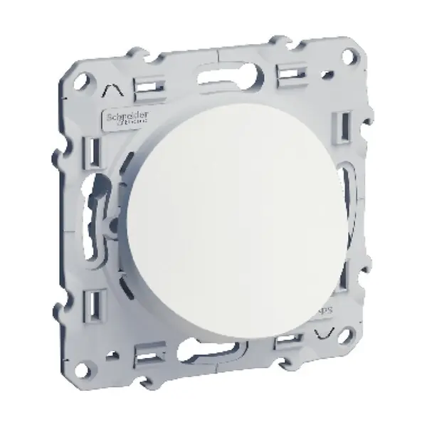 Sortie de câble encastrable Odace Blanc 6 à 12 mm² SCHNEIDER ELECTRIC Bon Marché